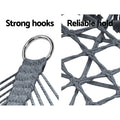 Gardeon 2 Person Hammock Chair Outdoor Portable Grey Camping