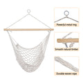 Gardeon Hammock Chair Hanging Indoor Outdoor Mesh Cream