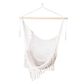 Gardeon Hammock Chair Swing Mesh Cream Camping Portable