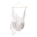 Gardeon Hammock Chair Swing Mesh Cream Camping Portable