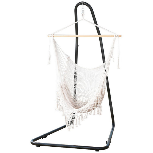 Gardeon Hammock Chair with Steel Stand Heavy Duty