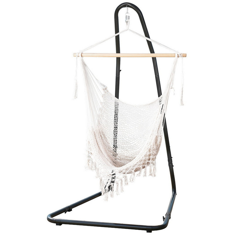 Gardeon Hammock Chair with Steel Stand Heavy Duty