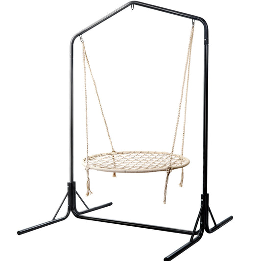 Gardeon Hammock Chair Stand 100cm Outdoor Swing Nest Web
