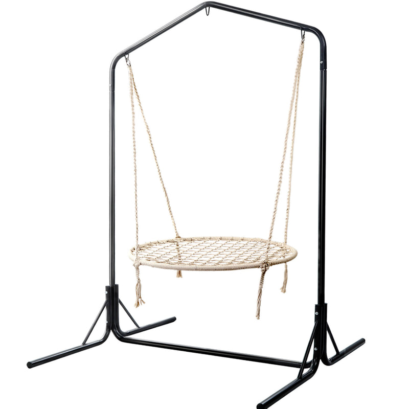 Gardeon Hammock Chair Stand 100cm Outdoor Swing Nest Web