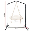 Gardeon Hammock Chair Stand 100cm Outdoor Swing Nest Web