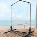 Gardeon Hammock Chair Stand 100cm Outdoor Swing Nest Web