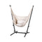 Gardeon Hammock Chair Hanging Stand Outdoor Cream