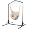 Gardeon Hammock Chair with Stand Pillow Cream Indoor Outdoor