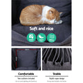 Gardeon Hammock Chair Grey Outdoor Hanging Camping Cushion Pillow