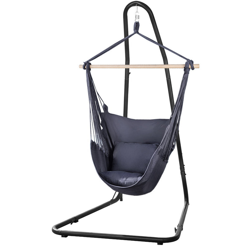 Gardeon Hammock Chair Heavy Duty Steel Stand Outdoor