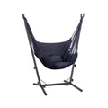 Gardeon Hammock Chair Grey with Stand Outdoor Camping Hanging