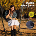 Gardeon Hammock Chair Grey with Stand Outdoor Camping Hanging
