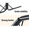 Gardeon Hammock Chair with Stand Grey Outdoor Swing Pillow