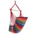 Gardeon Hammock Chair Outdoor Camping Hanging Rainbow Cushion Pillow