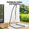Gardeon Hammock Chair Stand Heavy Duty Steel Black