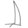 Gardeon Hammock Chair Steel Stand Heavy Duty Black Outdoor