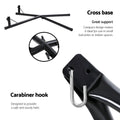 Gardeon Hammock Chair Steel Stand Heavy Duty Black Outdoor