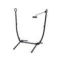 Gardeon Hammock Chair Stand Iron Frame Phone Holder Black