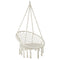 Gardeon Hammock Chair Macrame Cotton Hanging Indoor Outdoor Cream