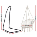 Gardeon Hammock Chair with Steel Stand