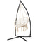 Gardeon Hammock Chair Macrame Steel Stand Outdoor Cream