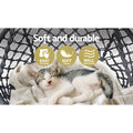 Gardeon Hammock Chair Macrame Cotton Grey Indoor Outdoor