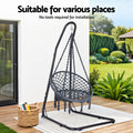 Gardeon Hammock Chair with Steel Stand
