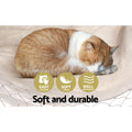 Gardeon Hanging Hammock Chair Swing Tassel Cream Outdoor