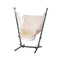 Gardeon Hammock Chair Hanging Stand Outdoor Camping Cream