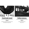 Gardeon Hanging Hammock Chair Grey Outdoor Swing w/ Tassel