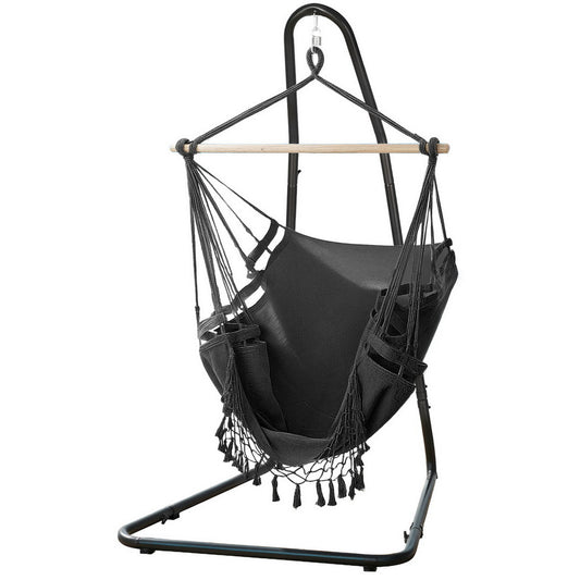 Gardeon Hammock Chair with Steel Stand