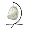 Gardeon Egg Swing Chair Pod Patio Furniture Canopy Cream