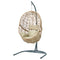 Gardeon Egg Swing Chair Wicker Rattan Pod Yellow Cushion Stand