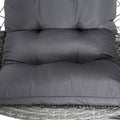 Gardeon Outdoor Egg Swing Chair Wicker Pod Light Grey