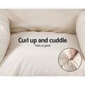 Gardeon Egg Swing Chair Wicker Hanging Pod Stand Cushion Latte