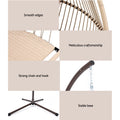 Gardeon Egg Swing Chair Wicker Hanging Pod Stand Cushion Latte