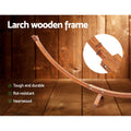 Gardeon Timber Hammock Bed with Wooden Stand Outdoor Camping