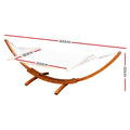 Gardeon Hammock Bed w/ Stand Outdoor Camping Timber Garden 200kg