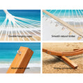 Gardeon Hammock Bed w/ Stand Outdoor Camping Timber Garden 200kg