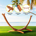Gardeon Hammock Bed Stand 315cm Larch Wood