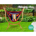 Gardeon Hammock Chair with Wooden Stand Outdoor Timber Furniture
