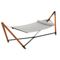 Gardeon Hammock Bed with Stand Grey Outdoor Camping Timber