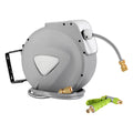 Water Hose Reel 20M Retractable Auto Rewind Brass Spray Gun