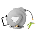 Water Hose Reel 20M Retractable Auto Rewind Brass Spray Gun