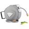 Water Hose Reel 30M Retractable Garden Auto Rewind Brass Nozzle