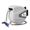 Green Fingers 30M Water Hose Reel Auto Rewind Wall Mount Spray Gun