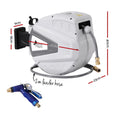 Green Fingers 30M Water Hose Reel Auto Rewind Wall Mount Spray Gun