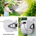 Green Fingers 30M Water Hose Reel Auto Rewind Wall Mount Spray Gun