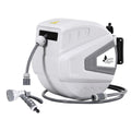 Green Fingers 30M Retractable Water Hose Reel Auto Rewind Wall Mount