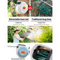 Greenfingers Water Hose Reel 20M Retractable Garden Brass Spray